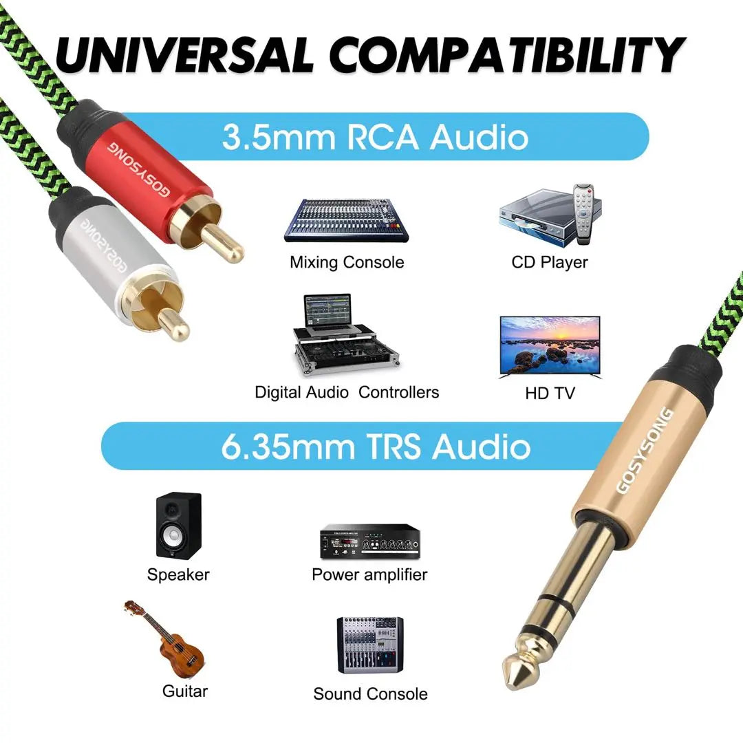 Special price before disposal ✨RCA 1/4 cable 3m audio cable