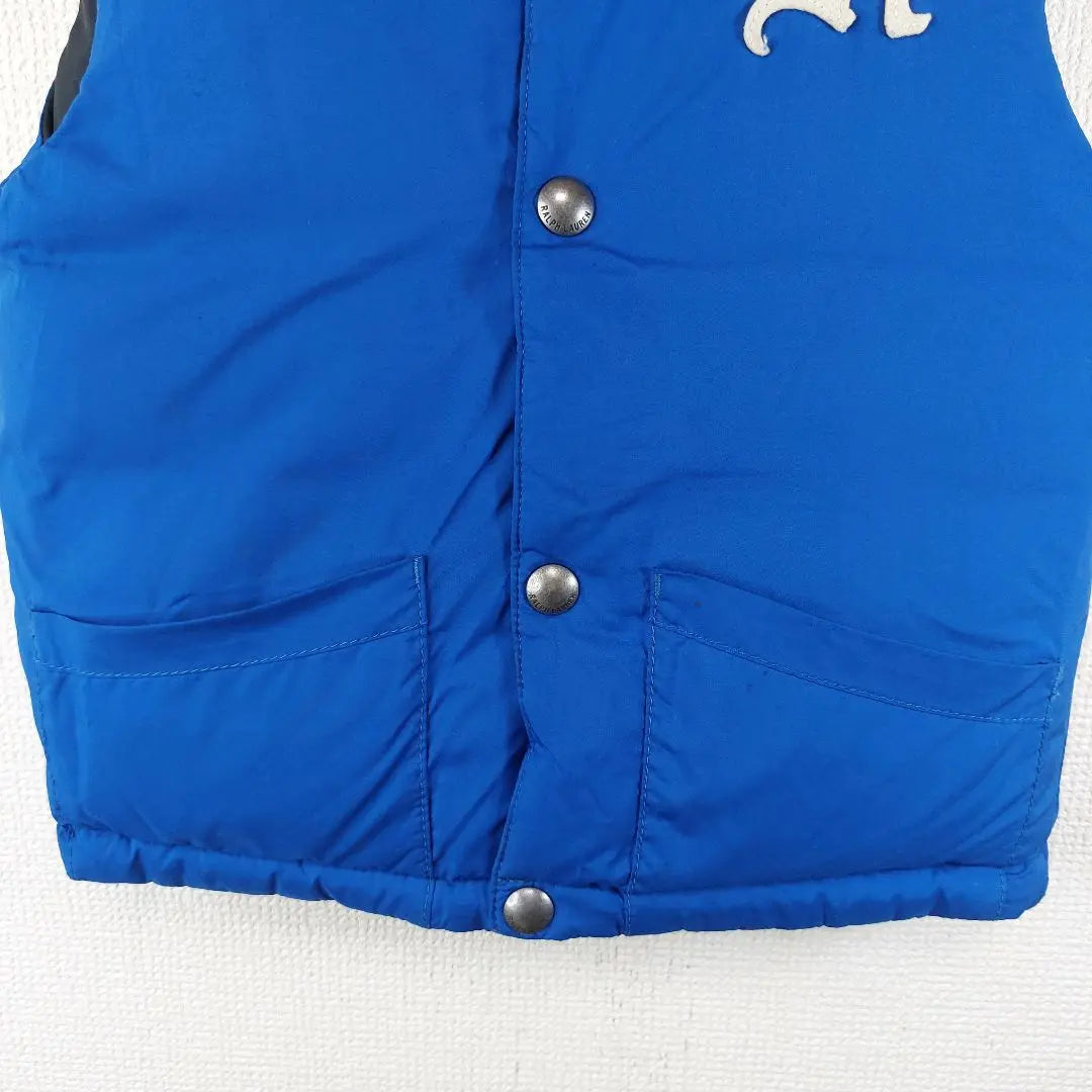 Polo Ralph Lauren Down Vest Reversible Black Blue 90