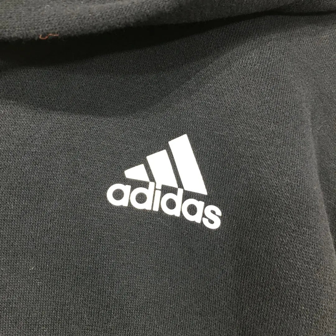 [Entrega inmediata] adidas sudadera con capucha M negro gran logo 1042 | 【即発】adidas アディダス パーカー M ブラック ビッグロゴ 1042