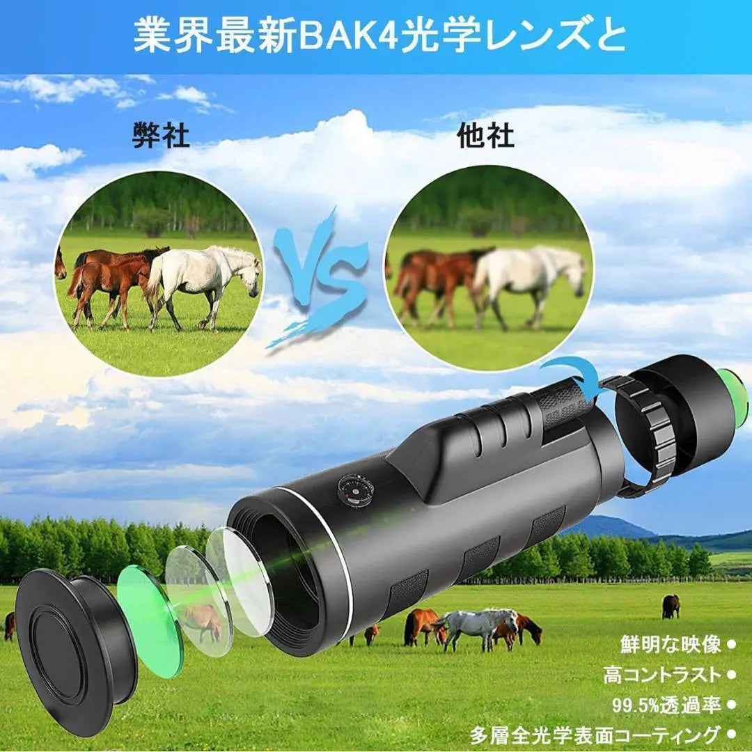 ✨Monoculars✨Telescope High magnification Waterproof Lightweight Smartphone 40x High freshness Compact Live