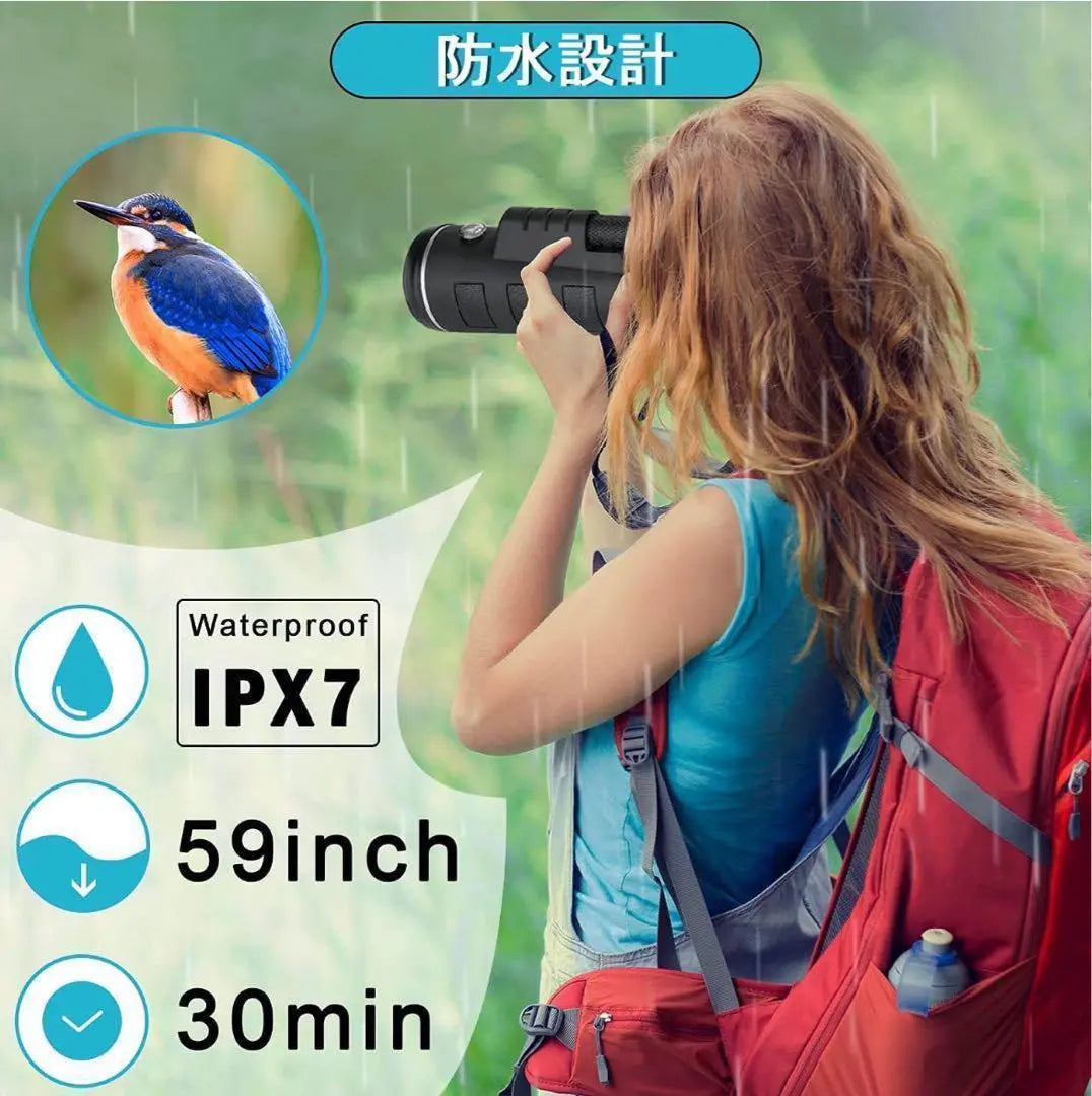 ✨Monoculars✨Telescope High magnification Waterproof Lightweight Smartphone 40x High freshness Compact Live