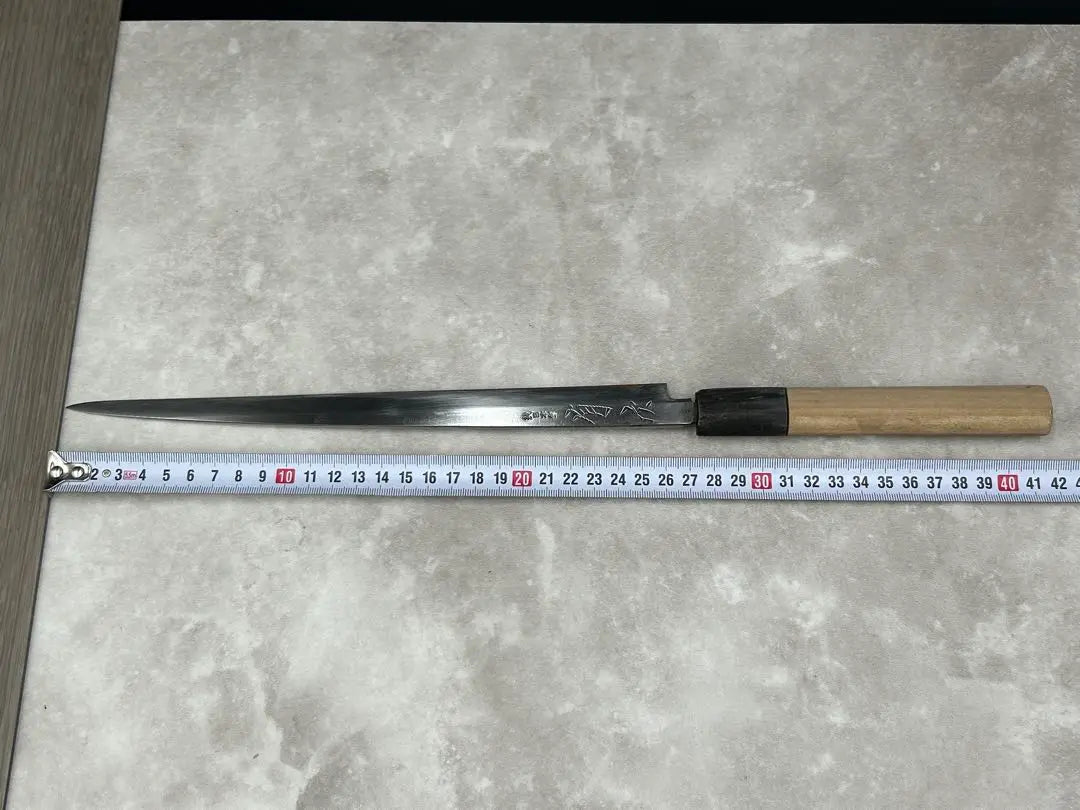 Cuchillo para sashimi Aritsugu de acero japonés puro 2024B Cuchillo Yanagiba con funda