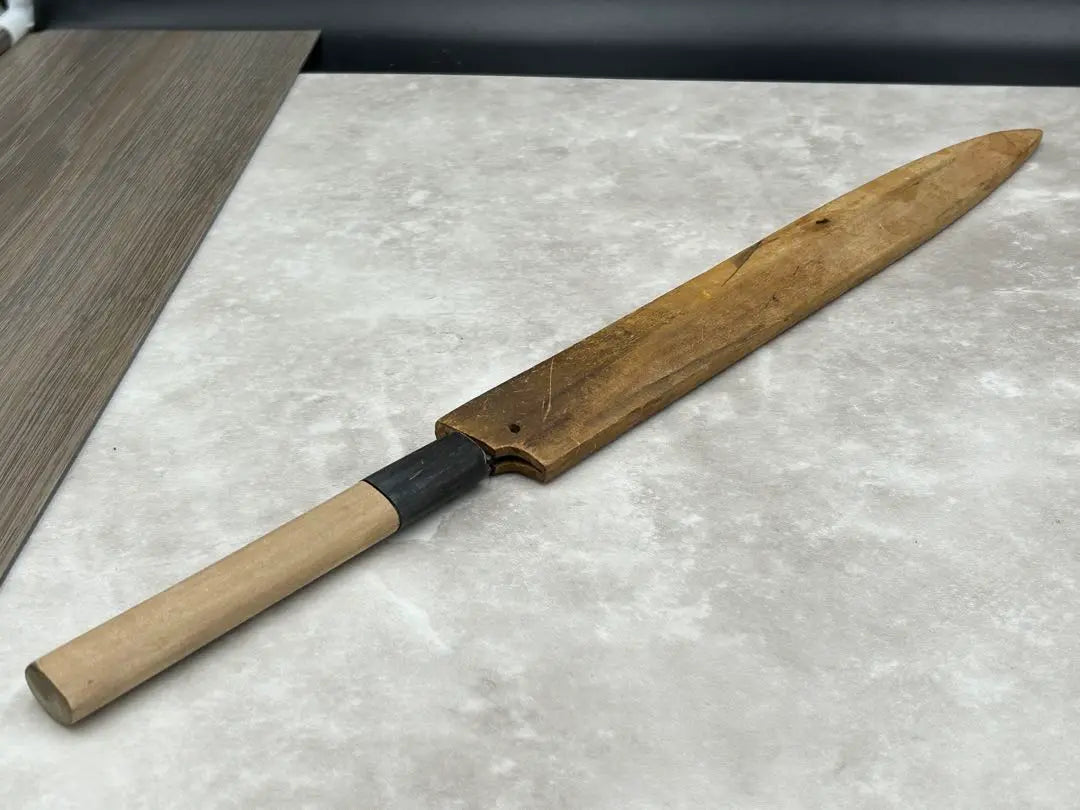 Cuchillo para sashimi Aritsugu de acero japonés puro 2024B Cuchillo Yanagiba con funda