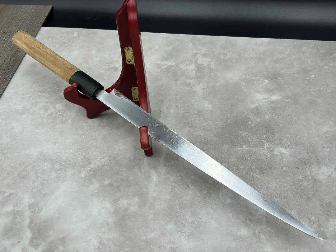 Cuchillo para sashimi Aritsugu de acero japonés puro 2024B Cuchillo Yanagiba con funda