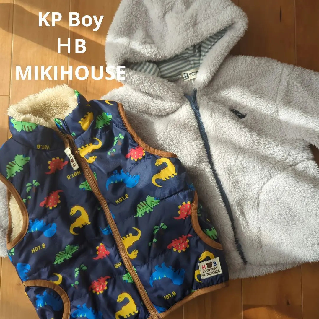 Mikihouse vest and knit planner outerwear