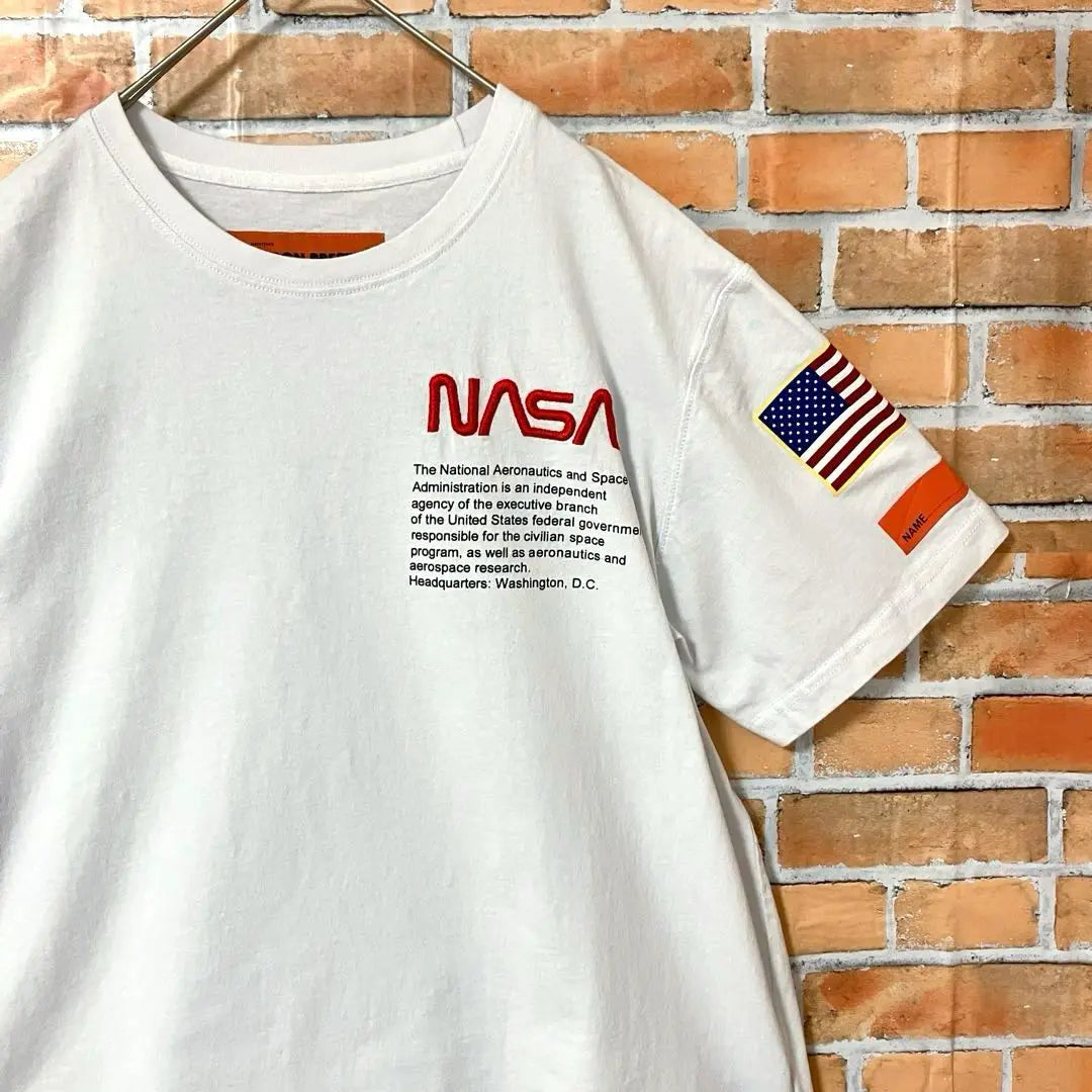 Heron Preston BTS Wear Big Print NASA Short Sleeve T -shirt