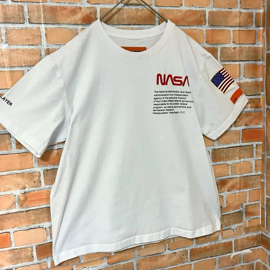 Heron Preston BTS usa camiseta de manga corta de la NASA con estampado grande | HERON PRESTON BTS着用 ビッグプリント NASA 半袖 Tシャツ