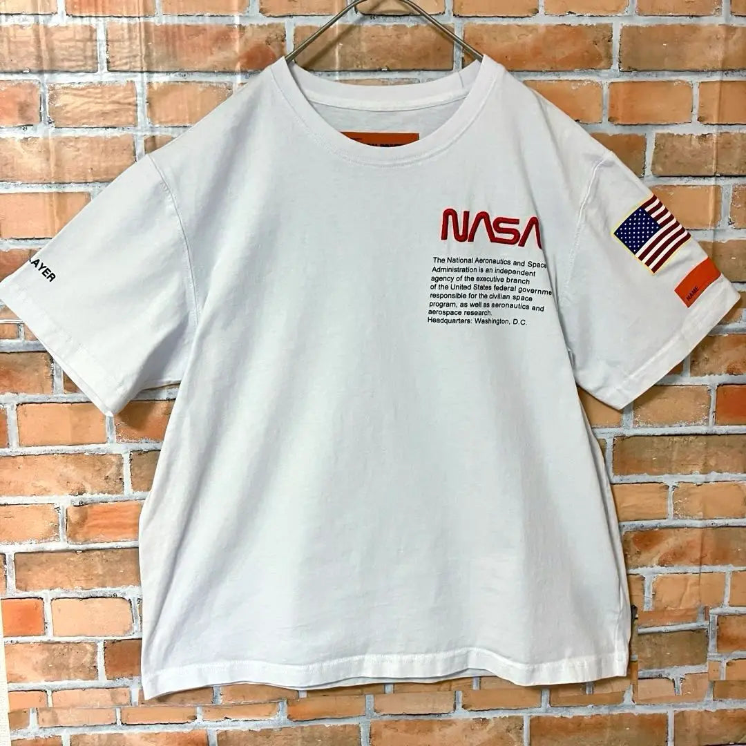 Heron Preston BTS usa camiseta de manga corta de la NASA con estampado grande | HERON PRESTON BTS着用 ビッグプリント NASA 半袖 Tシャツ