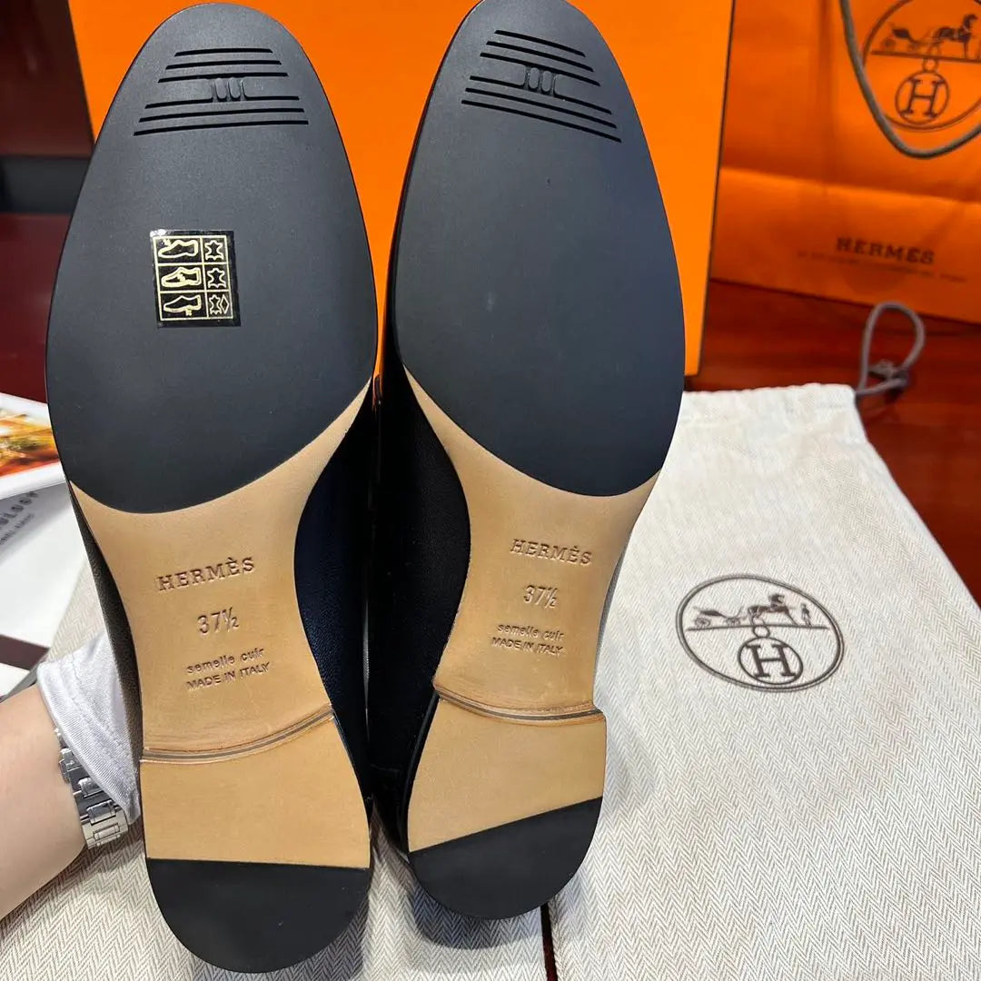 Hermes HERMES Mokashin "Paris" 37.5 | エルメス　HERMES モカシン 《パリ》　37.5