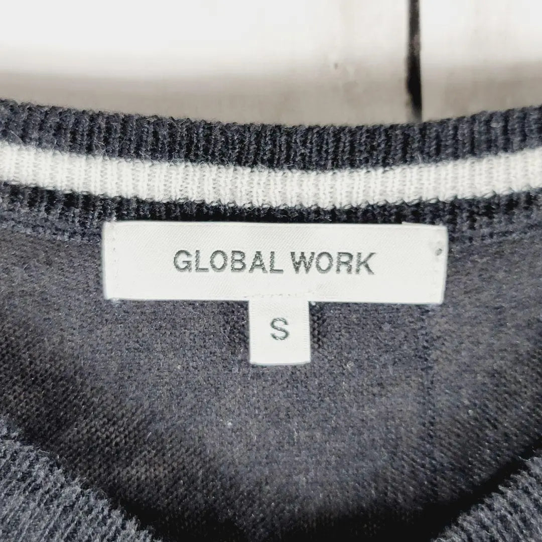 Global Work [S] Summer knit cardigan Sheer knit tops Blouse