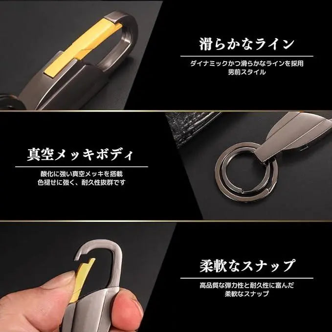 Last one!! ️ Men's Zinc Alloy W-Ring Type Carabiner Key Ring