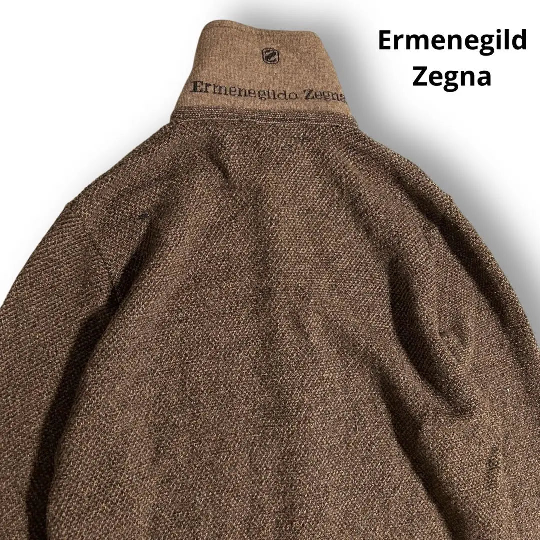 Abrigo chaqueta de lana de punto Ermenegildo Zegna hecho en Italia | エルメネジルドゼニア ニット ウール ジャケット コート イタリア製