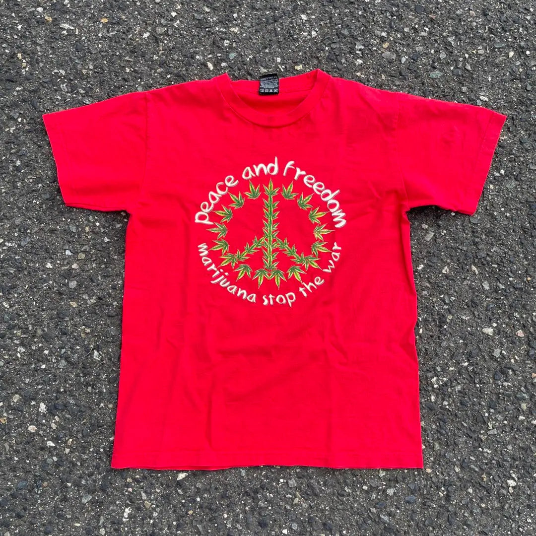 Camiseta de marihuana 90S 00S Peace Mark | マリファナ tシャツ 90s 00s ピースマーク