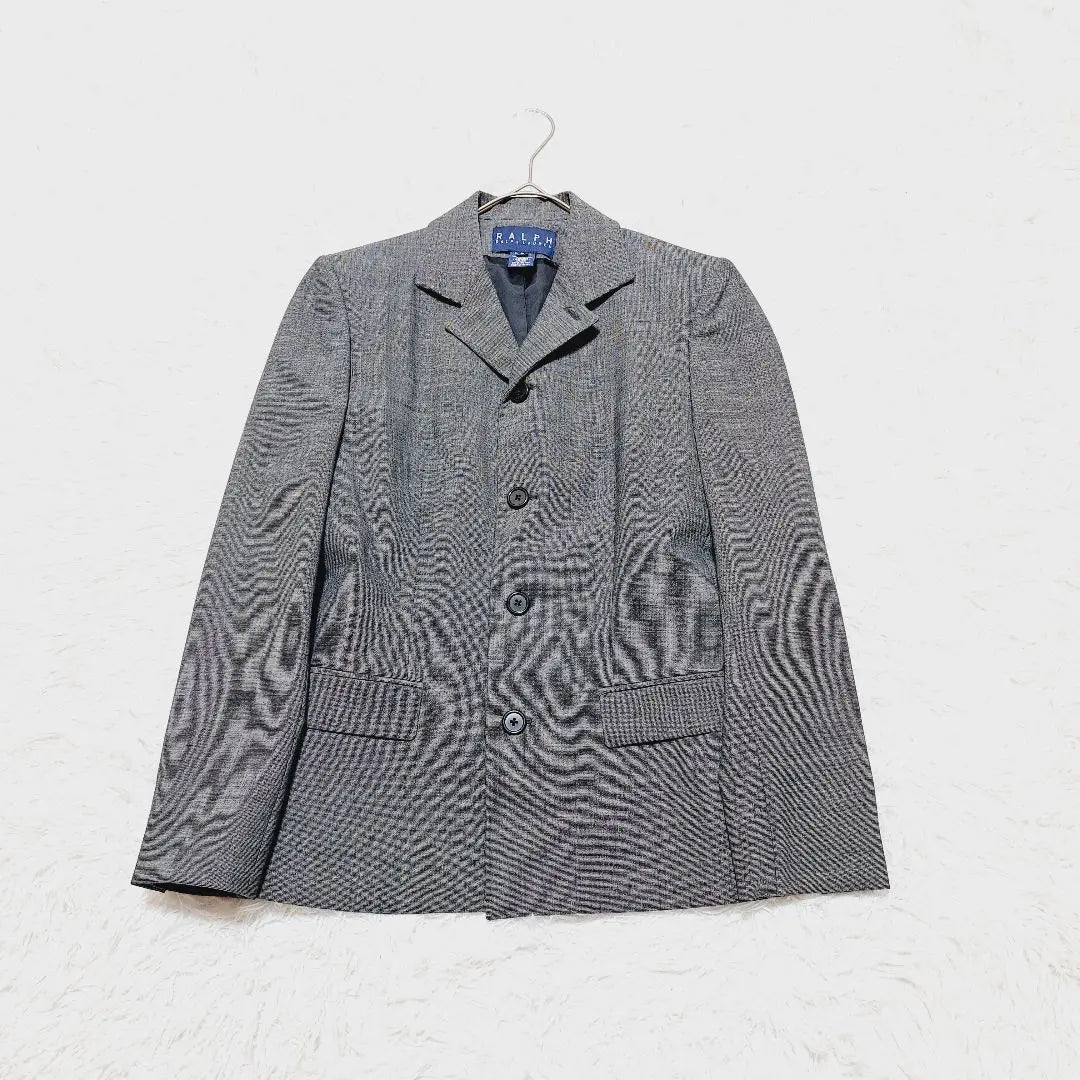 [Ralph Lauren] Set-up suit Jacket 8 Skirt 6 Black and white Houndstooth