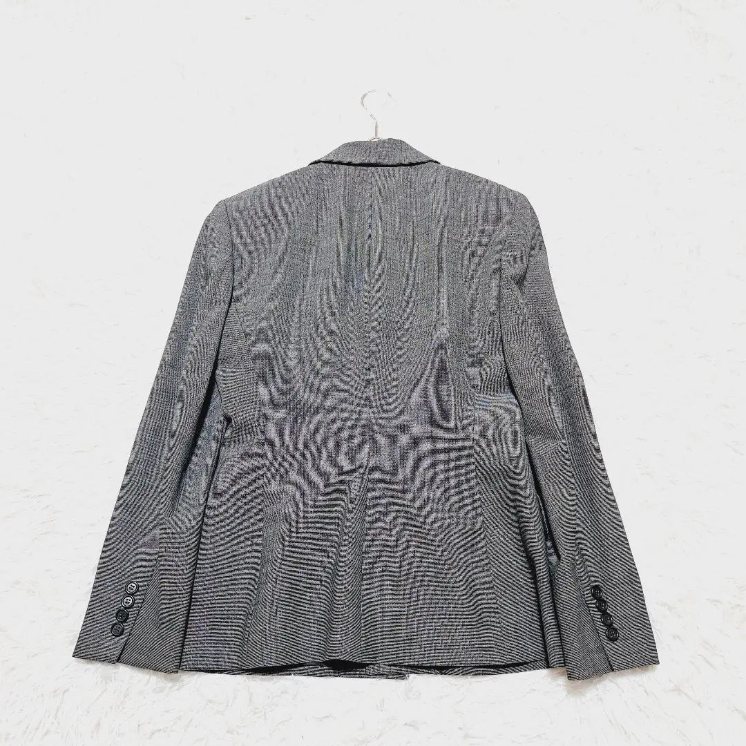 [Ralph Lauren] Set-up suit Jacket 8 Skirt 6 Black and white Houndstooth