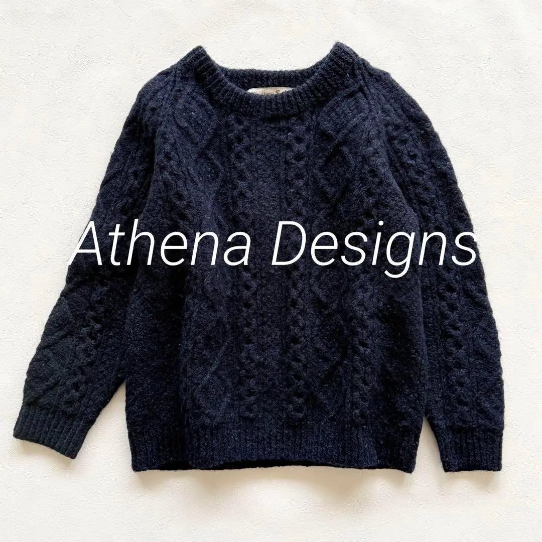 Athena Designs Wool Sweater Crew Neck