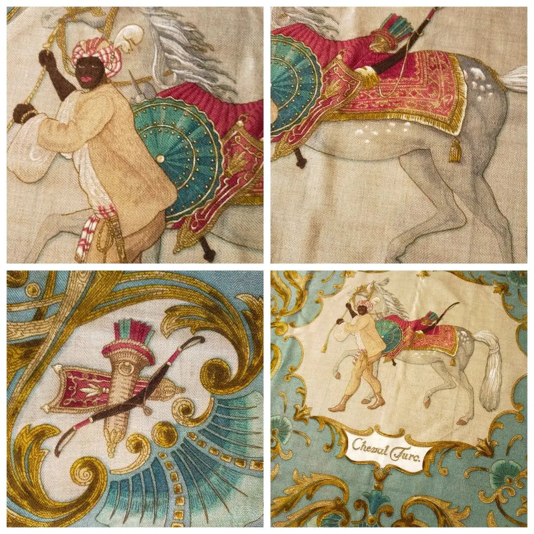 ☘️ Close to unused ☘️cashimiya Hermes CHEVAL TURC Turkish horse