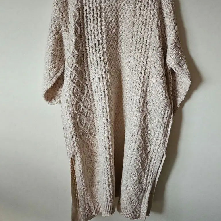 ❇ Close to unused ❇ knit long cardigan -free size ivory