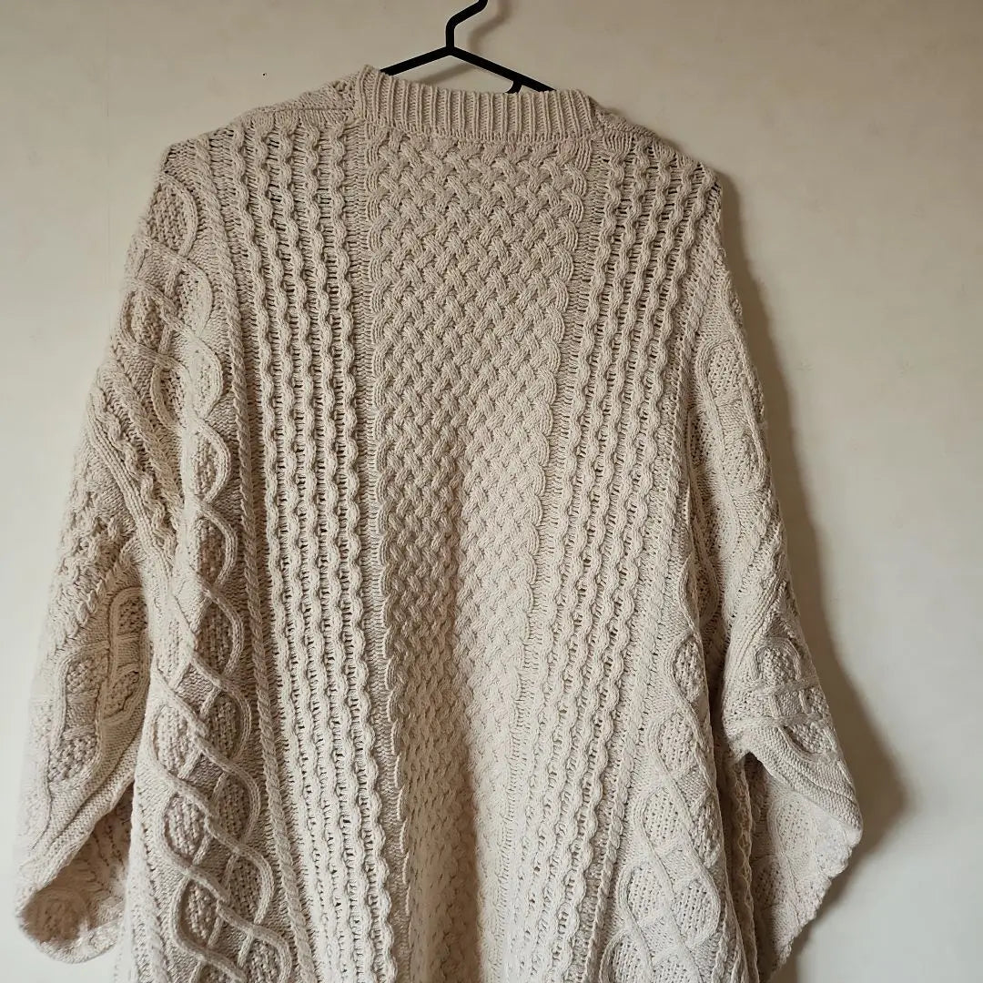 ❇ Close to unused ❇ knit long cardigan -free size ivory