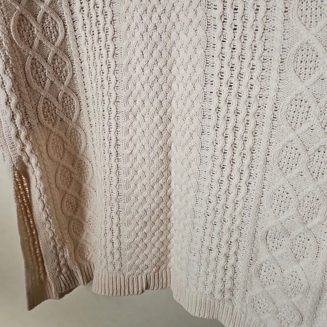 ❇ Close to unused ❇ knit long cardigan -free size ivory