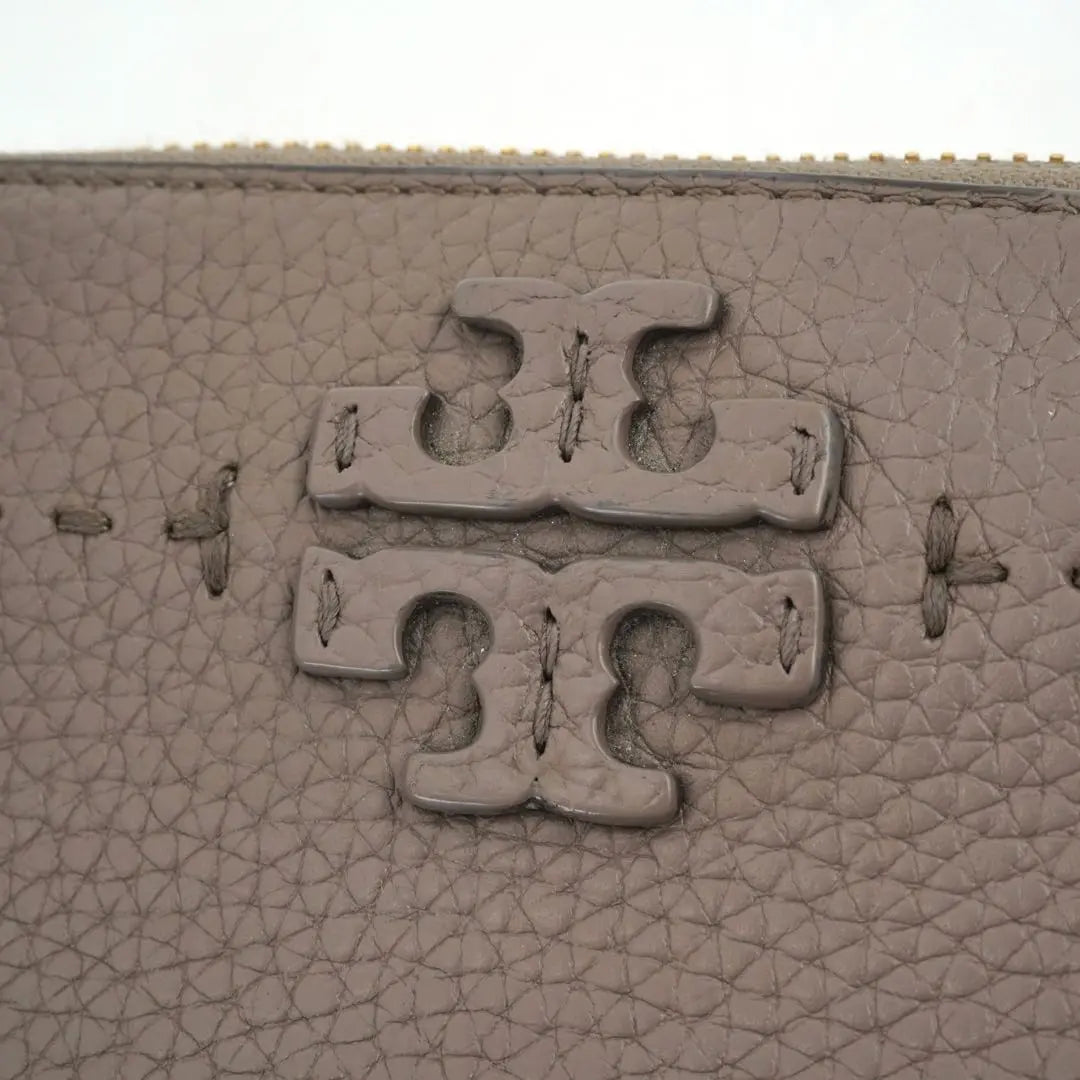 ✨It's almost unused✨ TORY BURCH long wallet T logo round zipper engraved