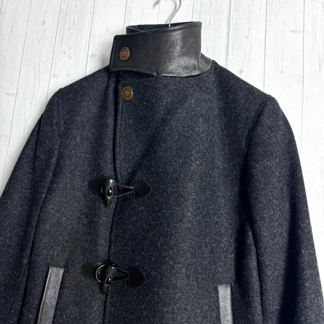 [Good condition ☆ High-class model ☆ Authentic tweed ☆ Made with cowhide] Vivienne wool jacket