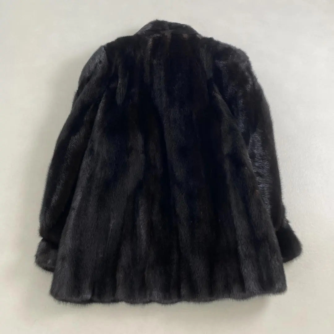 Beautiful condition Sagamirk fur coat, volume, lining pattern, thick, rare, mink