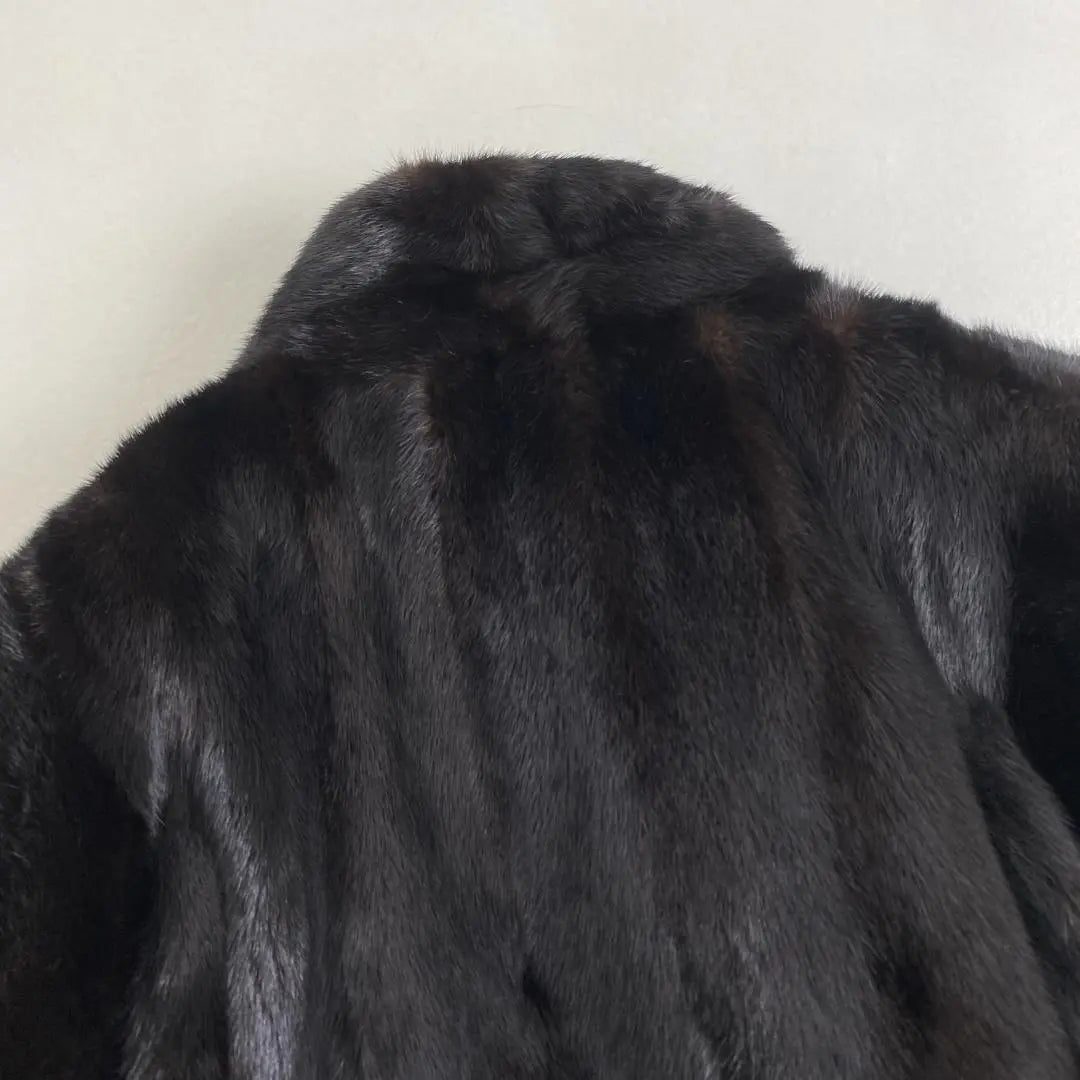 Beautiful condition Sagamirk fur coat, volume, lining pattern, thick, rare, mink