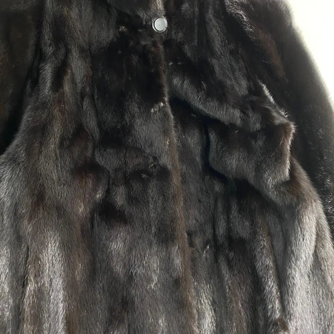 Beautiful condition Sagamirk fur coat, volume, lining pattern, thick, rare, mink