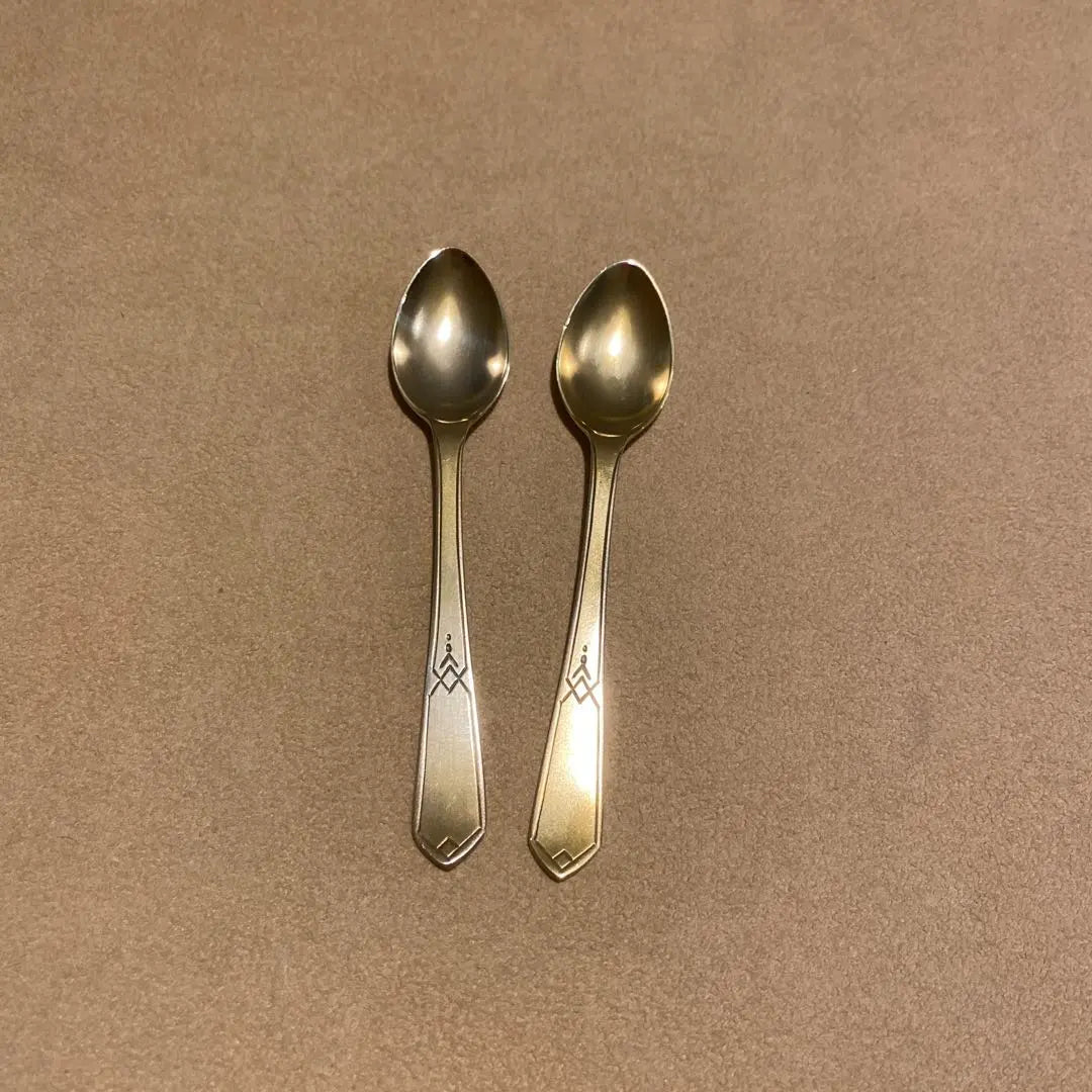 Two spoons with silver engraved silver silver tableware silverware silverware silver