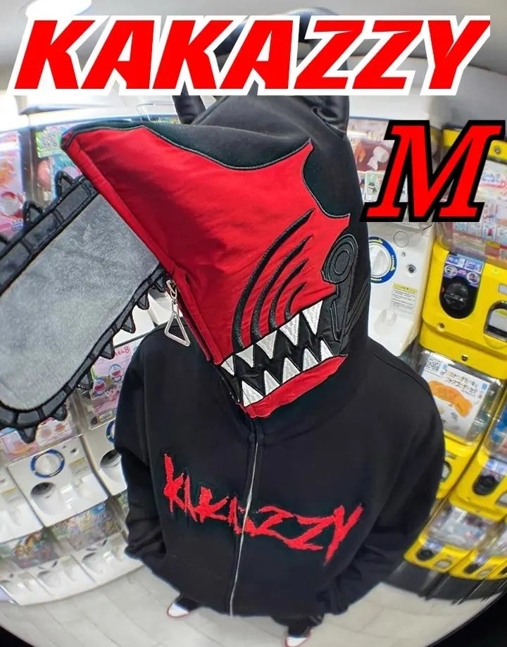 KAKAZZY hoodie hoodie Chainsaw man Halloween black M | KAKAZZY パーカー フーディー チェンソーマン ハロウィン 黒 M