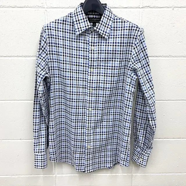 ◇BANANA REPUBLIC Check Shirt Free Shipping Tube 9658