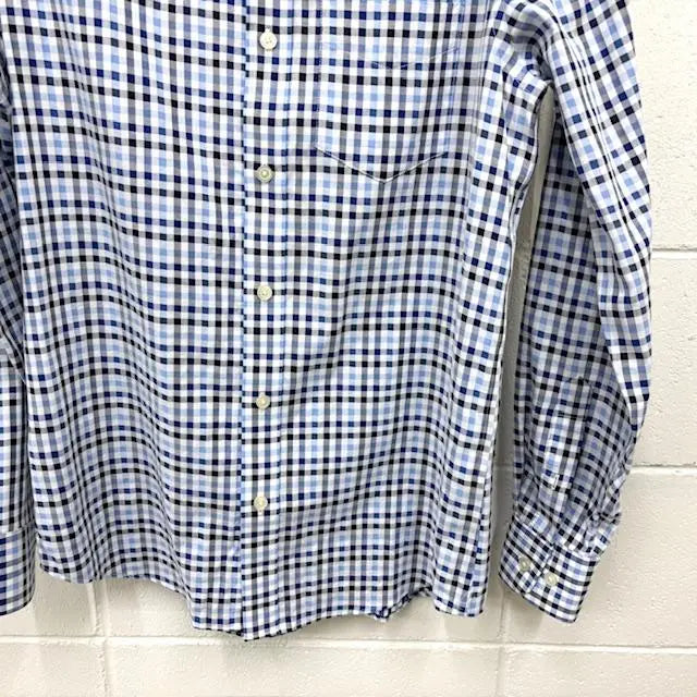 ◇BANANA REPUBLIC Check Shirt Free Shipping Tube 9658