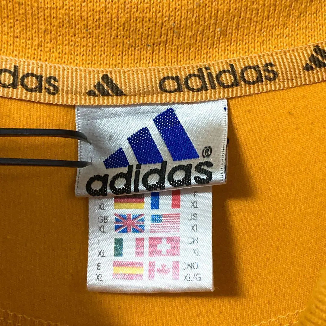 《Popular》adidas polo shirt, short sleeve shirt, universal flag tag, yellow