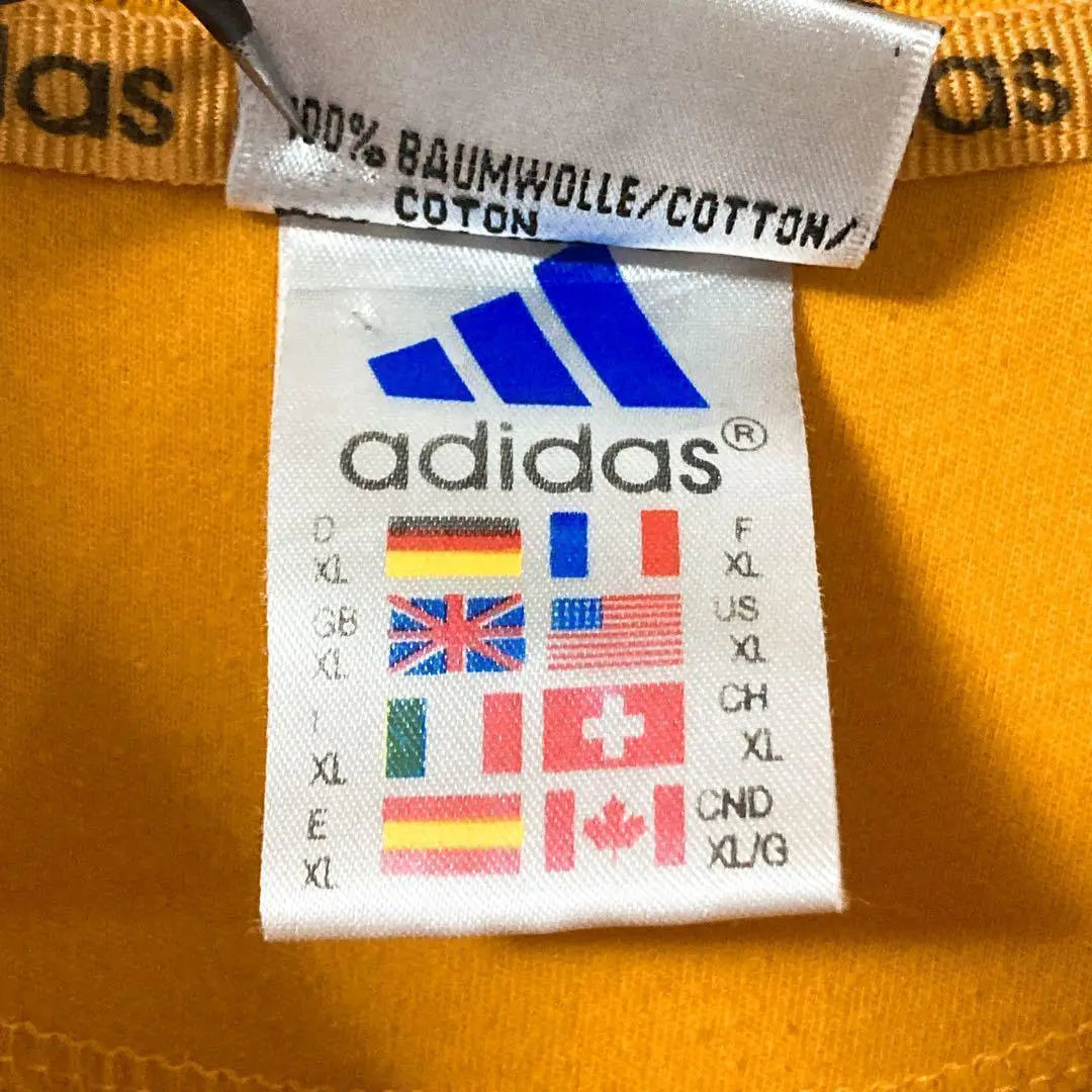 《Popular》adidas polo shirt, short sleeve shirt, universal flag tag, yellow