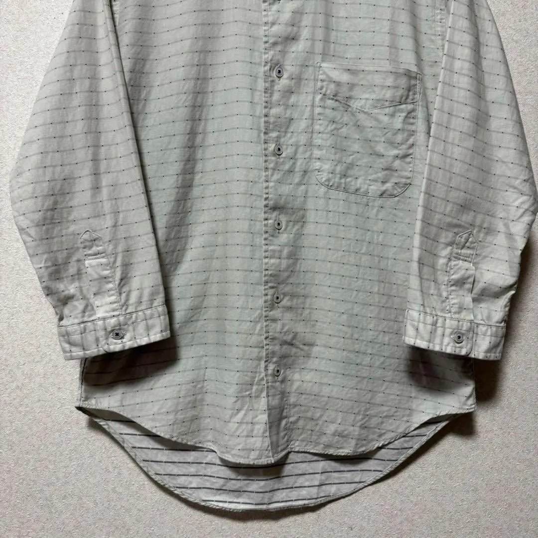 [Rare] Simplicite plus BD shirt, long sleeve shirt, all-over pattern, made in Japan