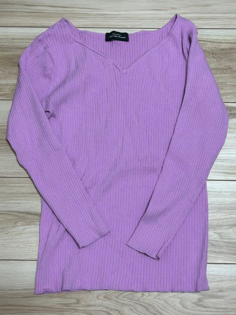 GREEN LABEL RELAXING Lavender long sleeve knit