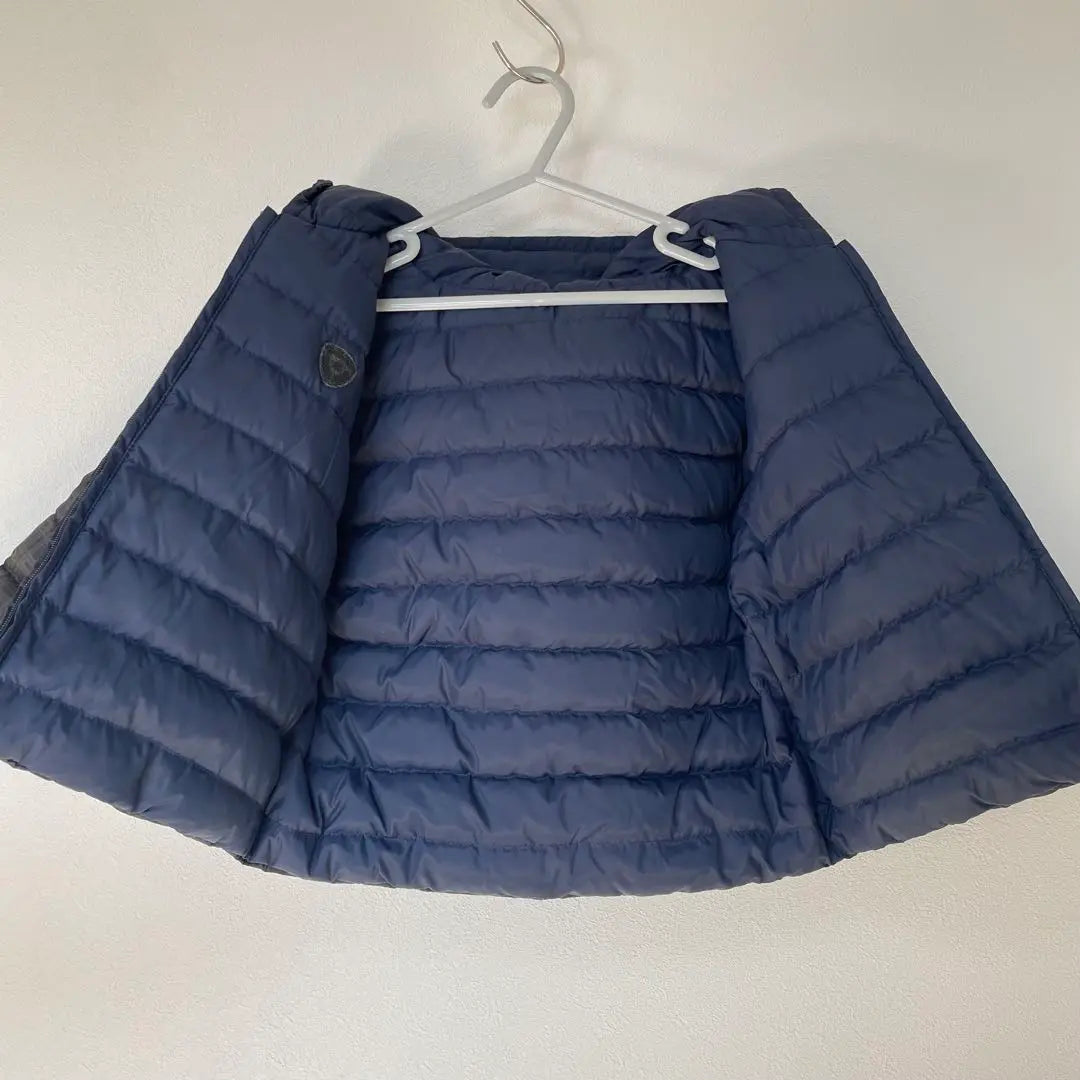 Abrigo de plumas Bonpoint [talla 2] equivalente a 90 cm reversible azul marino marrón