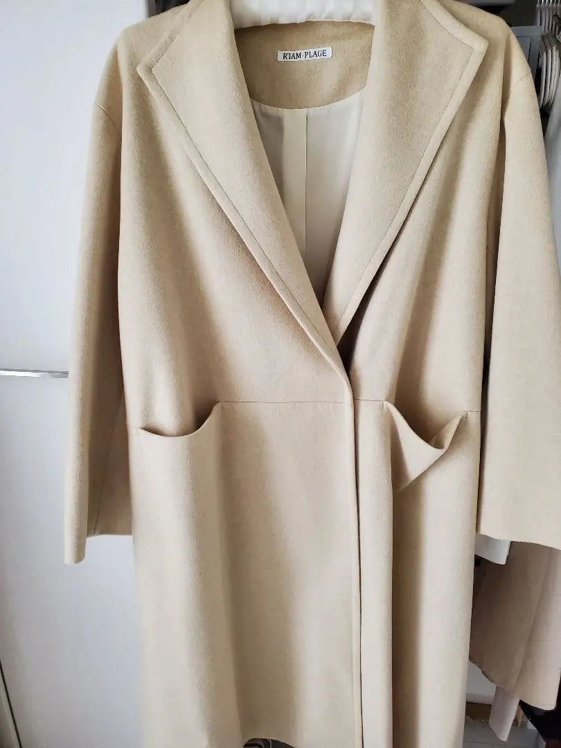 Plage [R'IAM] Collarless coat