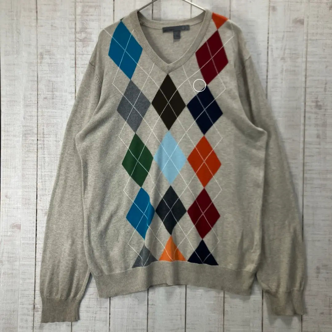 Old Navy, Vintage Clothing, Long Sleeves, Spring, School, Commuting, Argyle, Knit, Sweater