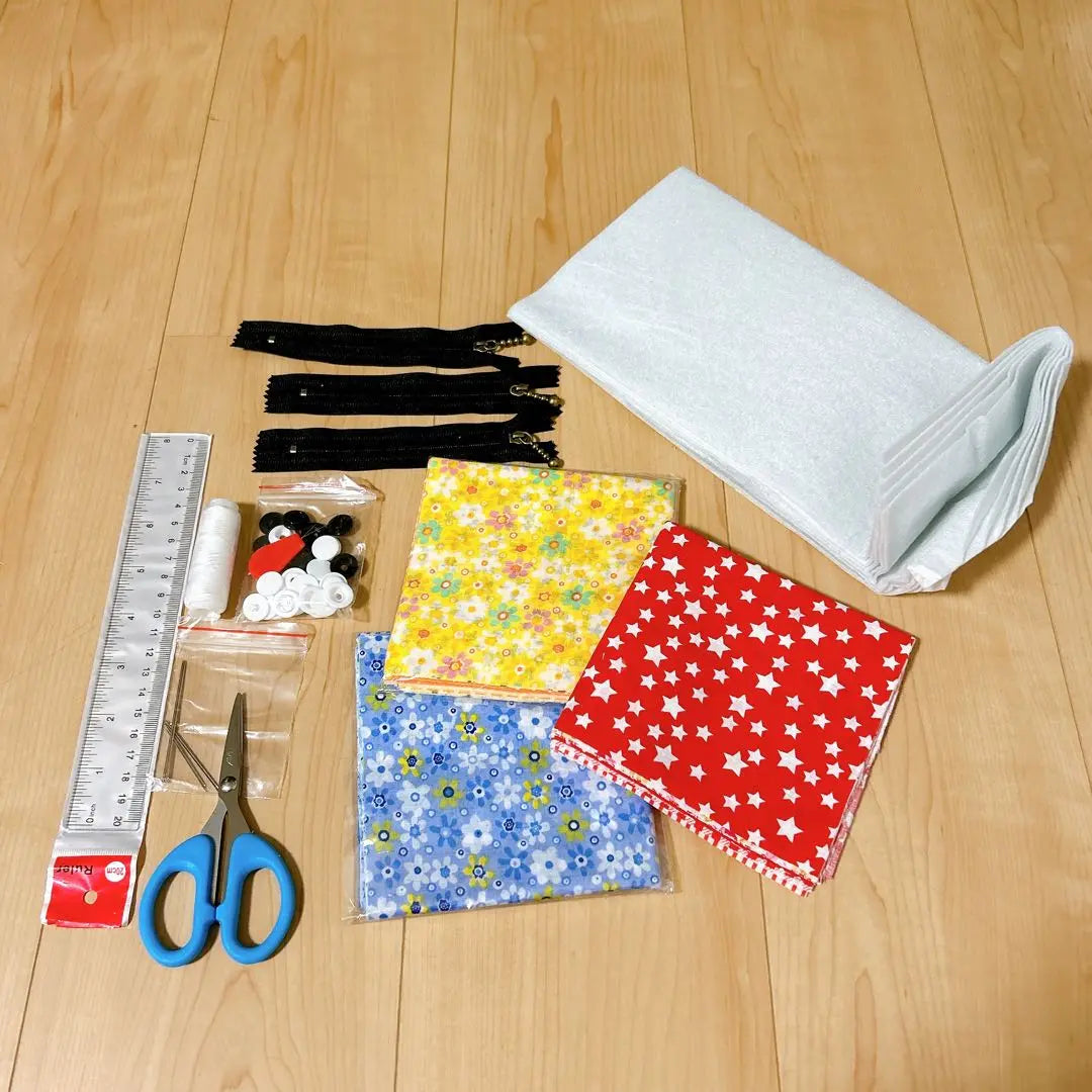 Sewing kit, wallet, accessory case, 3 colors, various patterns