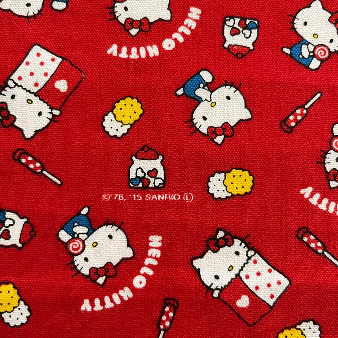 Tela de retales de caramelos de Hello Kitty hecha en 2015 Heisei Retro