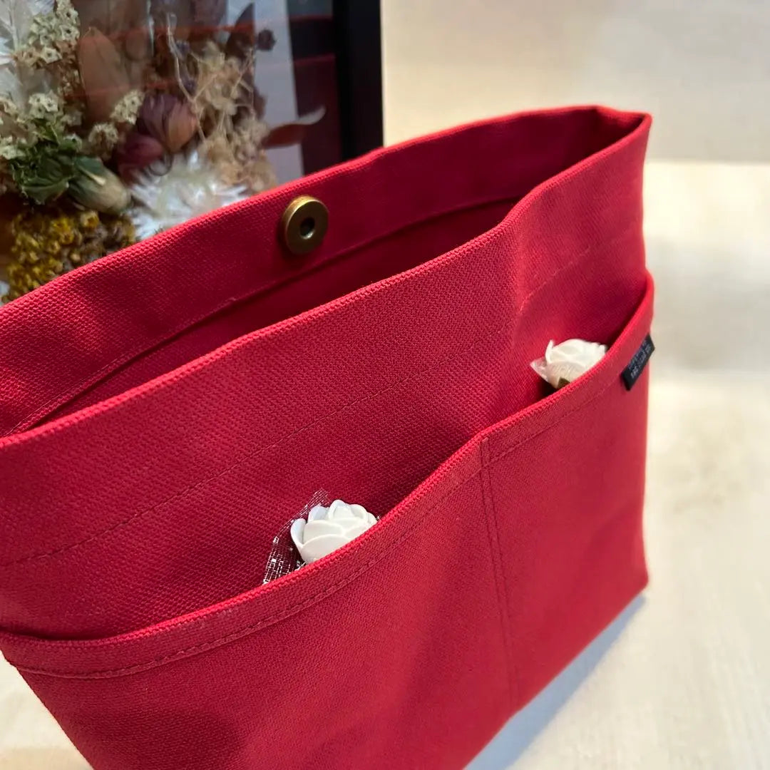 Fuji Kin -Ume No. 8 canvas bag in bag ☆ S967G ☆ Handmade | 富士金梅8号帆布 バッグinバッグ ☆S967G☆ ハンドメイド