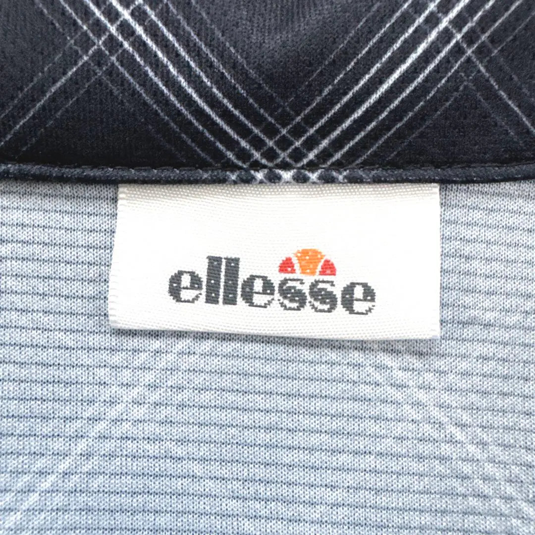 K364 ELLESSE [F] Polo Shirt Golf Wear Sport Wear Navy