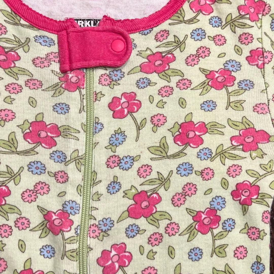 Ropa de bebé Ropa interior de mármol / Funda floral Conjunto retro de 2 piezas para niña de los años 80