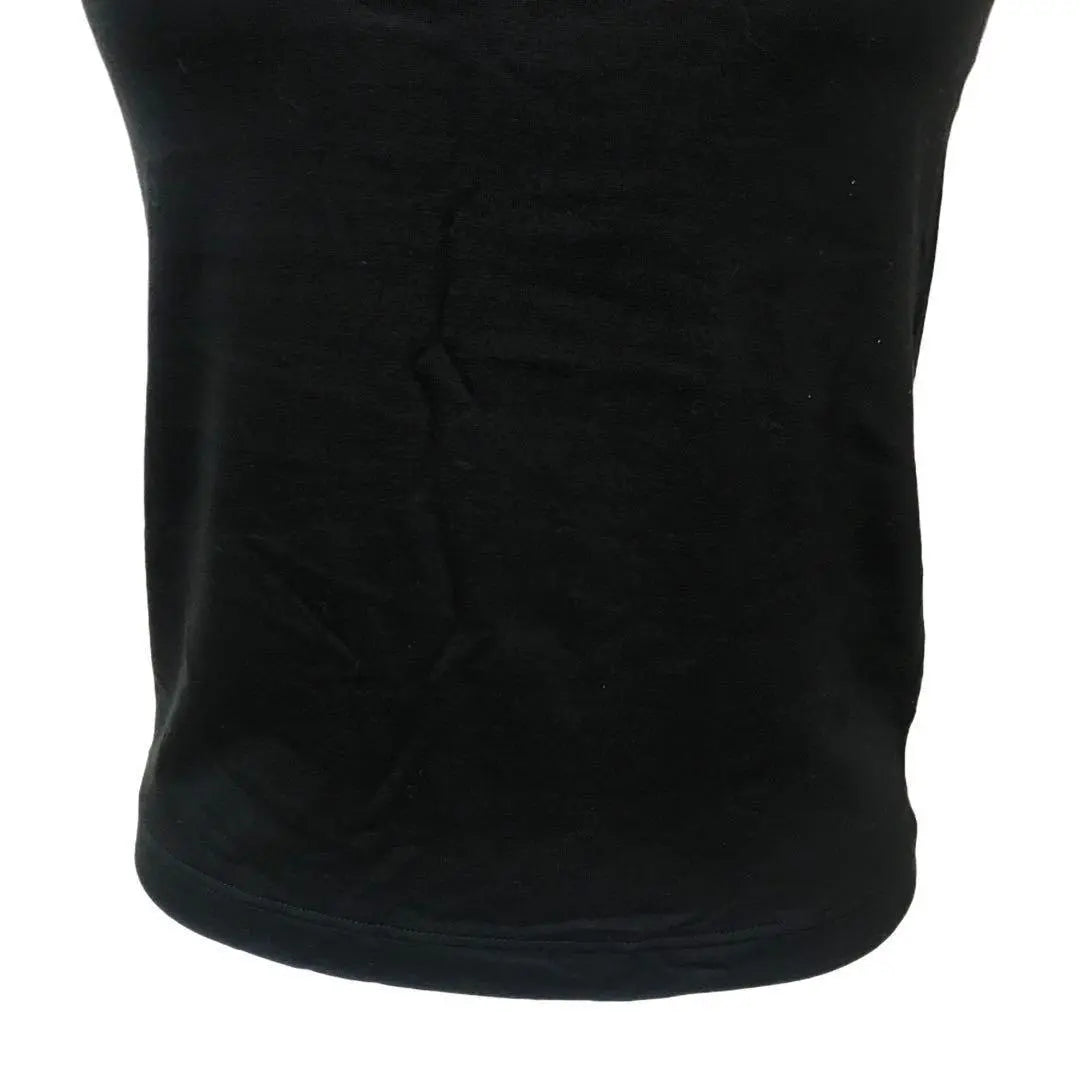 Jersey de cuello alto sin mangas HERMES Margiela negro