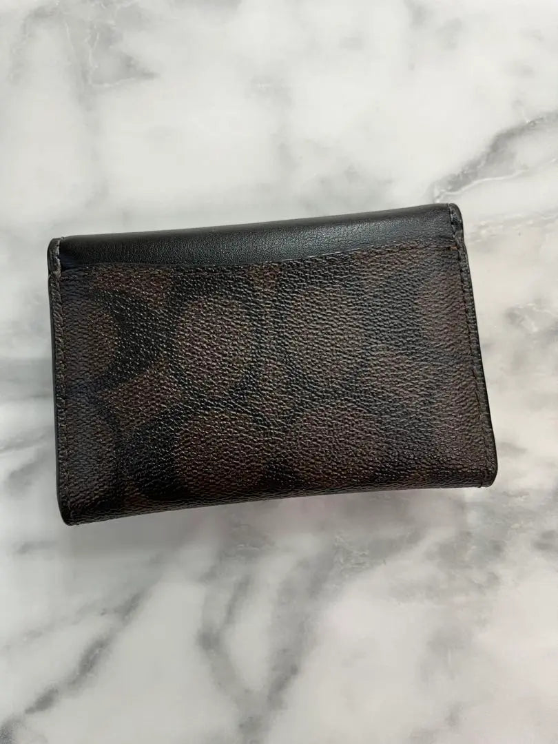 coach card case signature