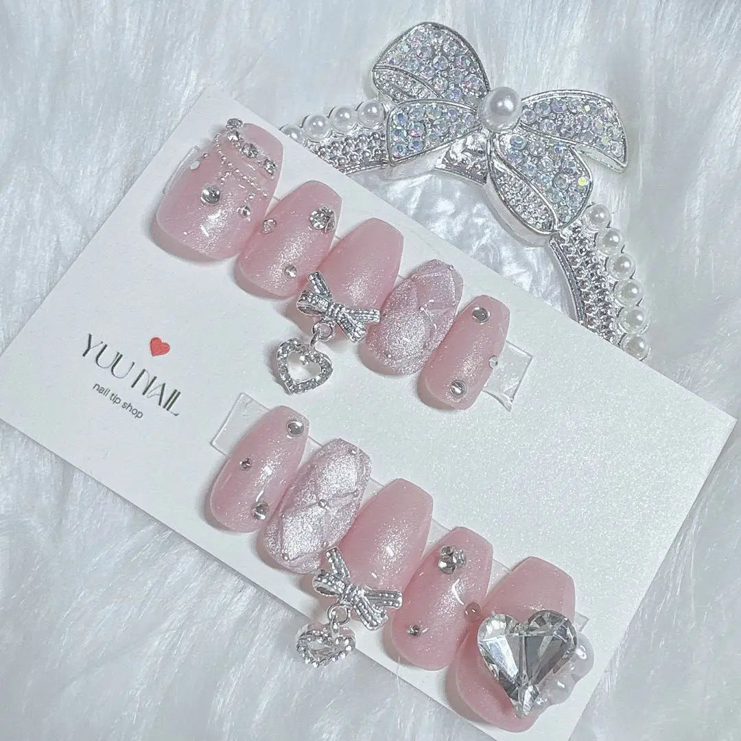 [Order] Nail tip Korea Wanhong mass-produced quilted nails | 【オーダー】ネイルチップ 韓国 ワンホン 量産型 キルティングネイル