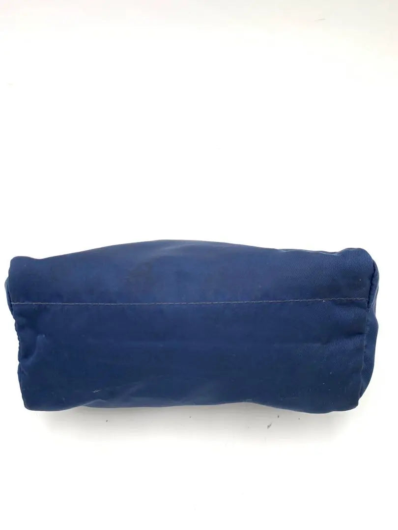 Prada Brand Blue Pouch Vanity Accessories Nylon Men's Women's