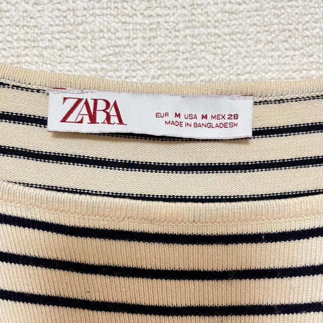 ★ZARA★ Top de otoño/invierno con abertura en la parte de M de punto con borde cortado y cosido